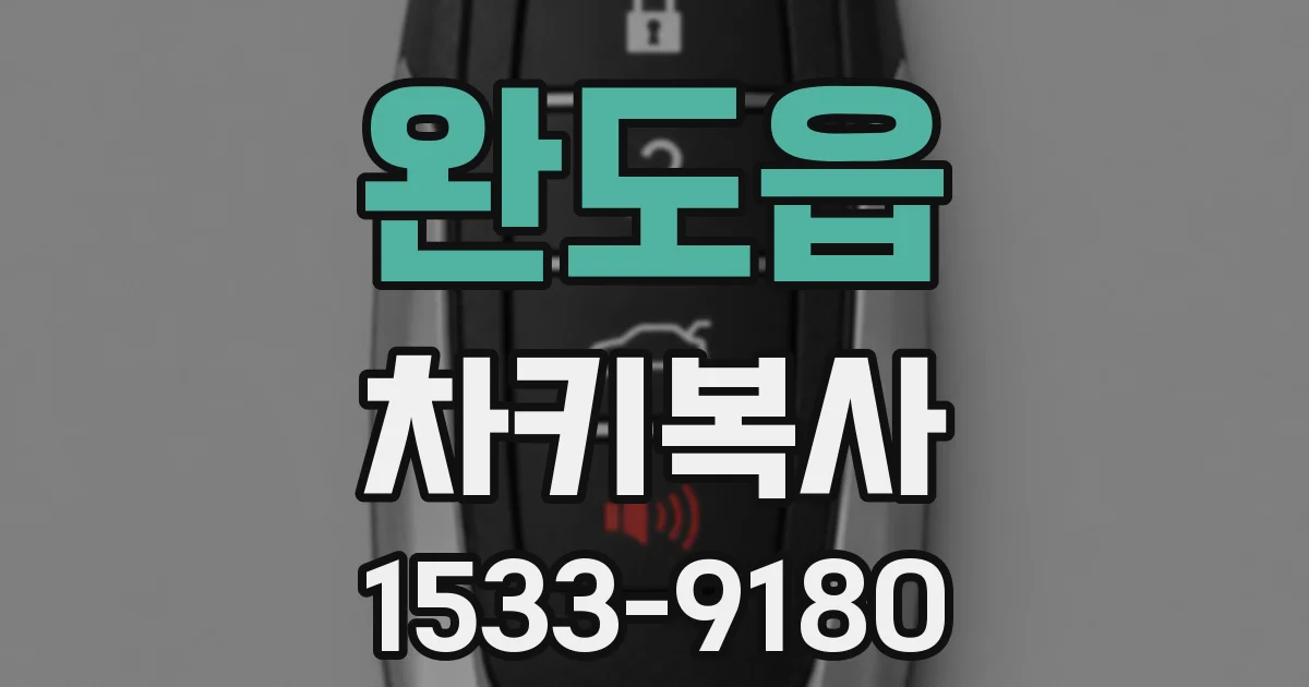완도읍 차키복사