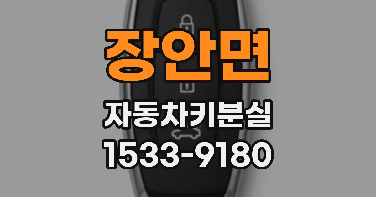 장안면 자동차키분실