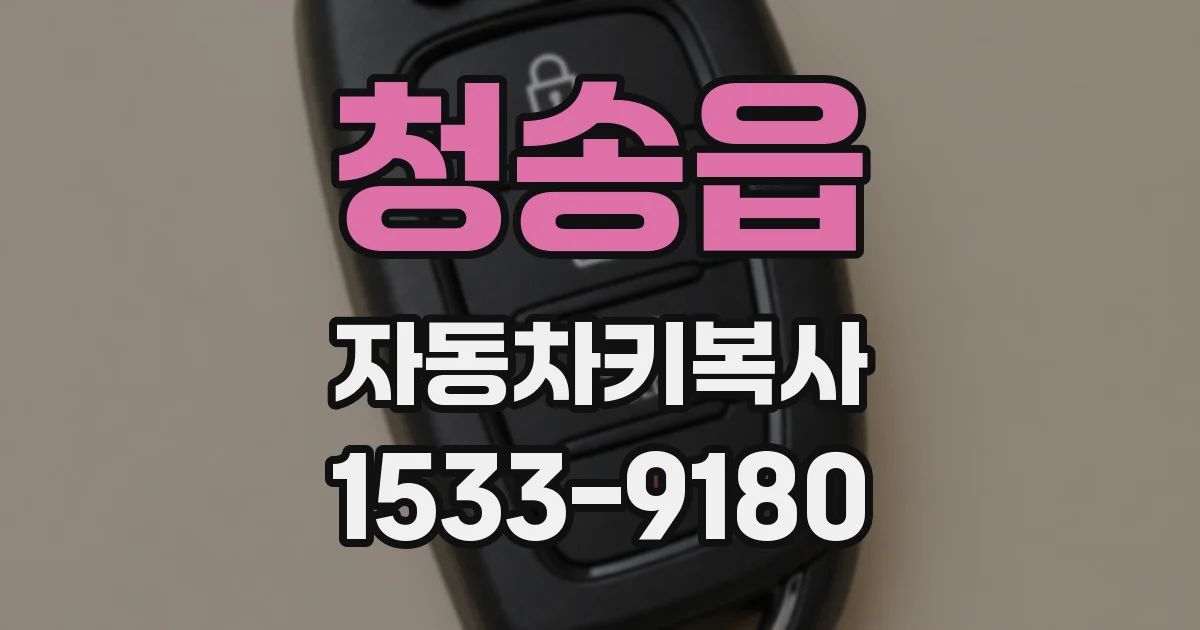 청송읍 자동차키복사