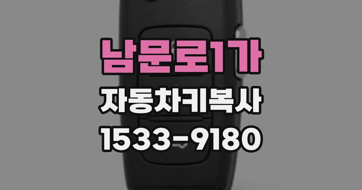 남문로1가 자동차키복사
