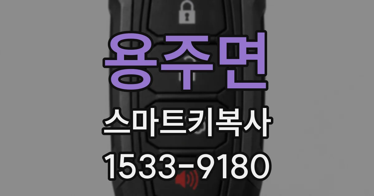용주면 스마트키복사