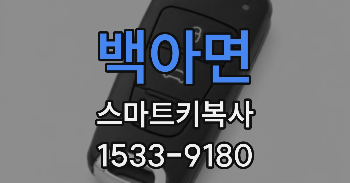 백아면 스마트키복사