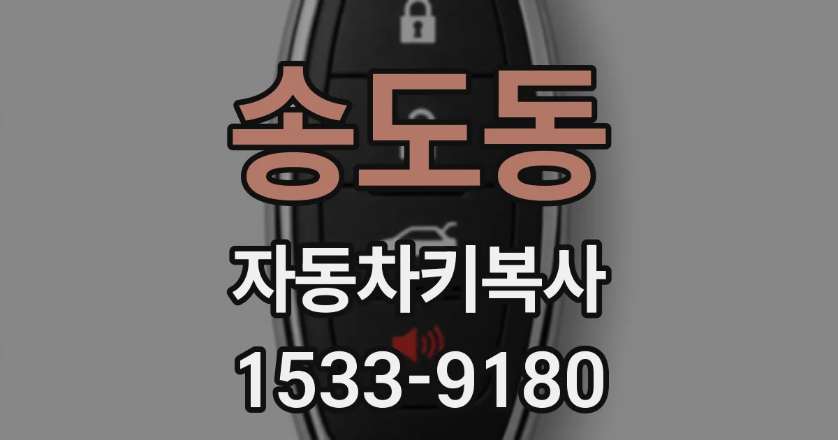 송도동 자동차키복사