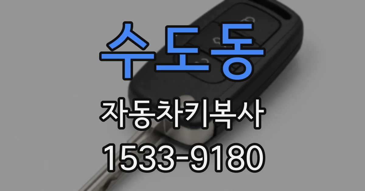 수도동 자동차키복사