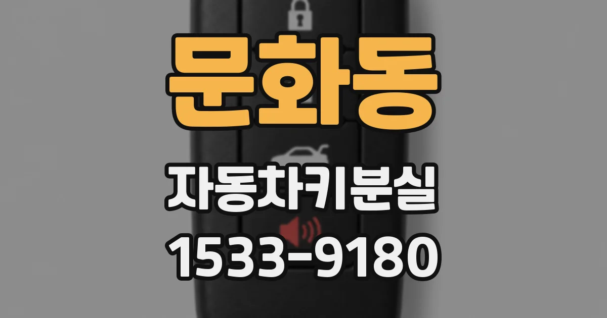 문화동 자동차키분실