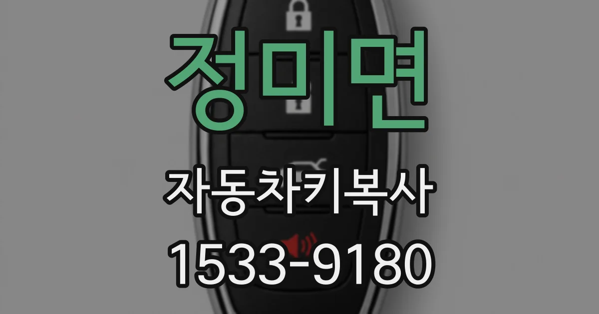 정미면 자동차키복사
