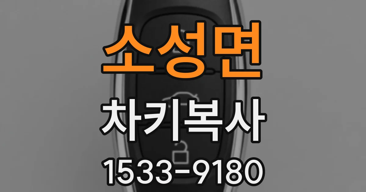 소성면 차키복사