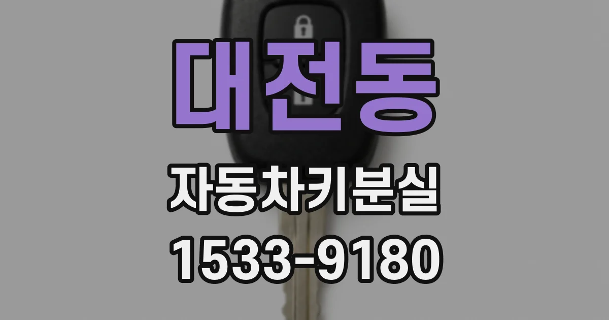 대전동 자동차키분실