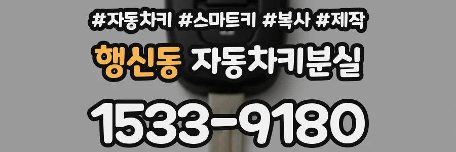 행신동 자동차키분실