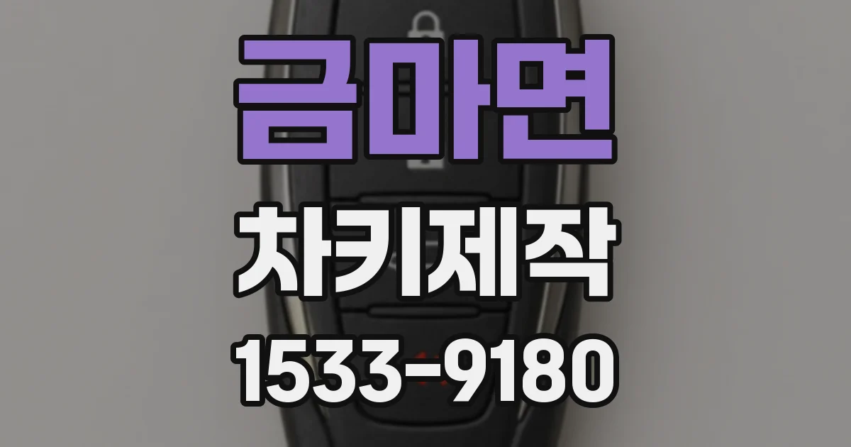금마면 차키제작