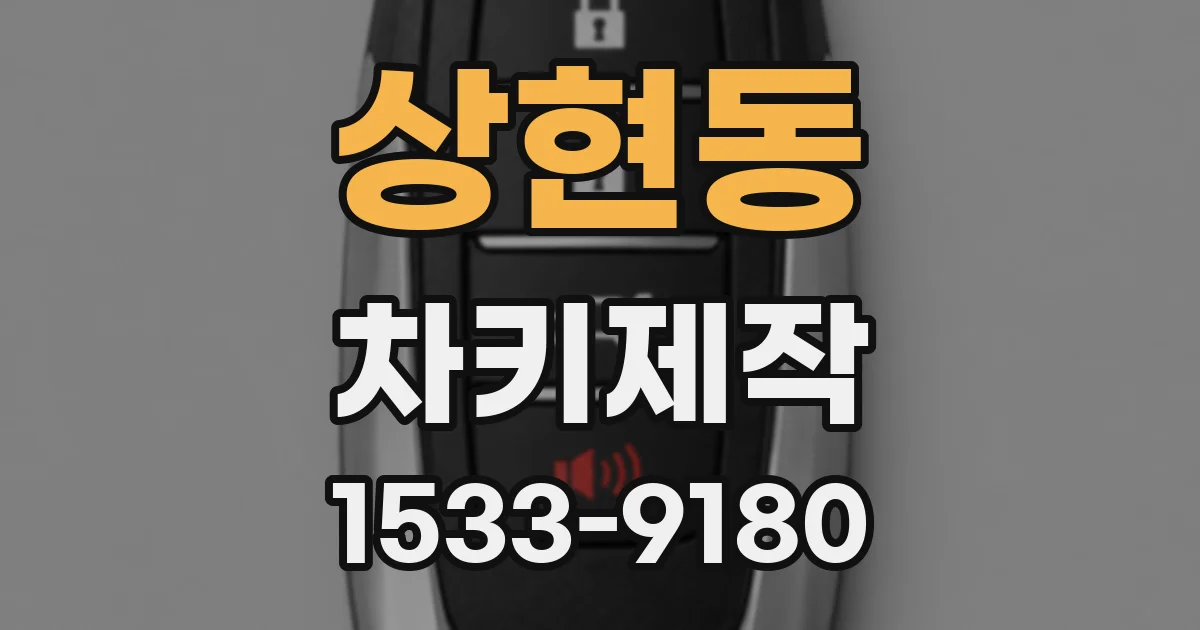 상현동 차키제작