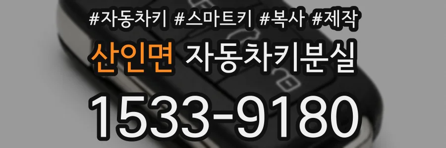 산인면 자동차키분실
