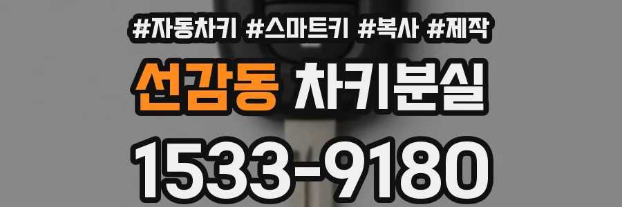 선감동 차키분실