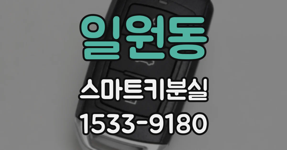 일원동 스마트키분실