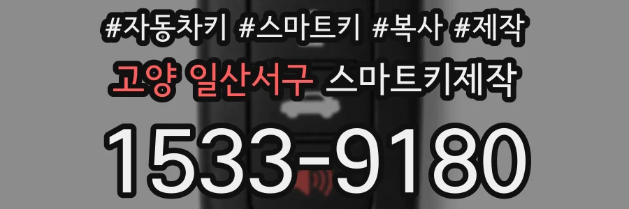 고양 일산서구 스마트키제작