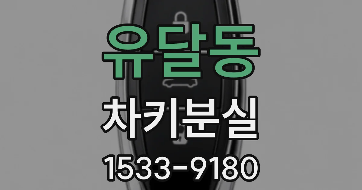 유달동 차키분실