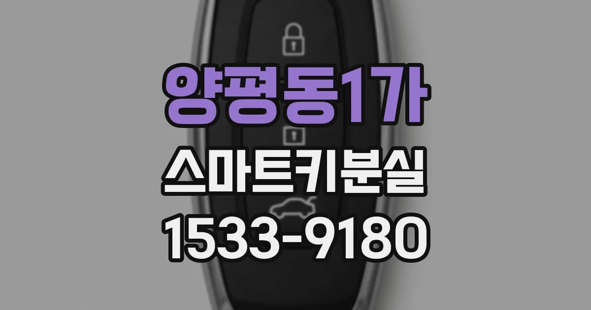 양평동1가 스마트키분실