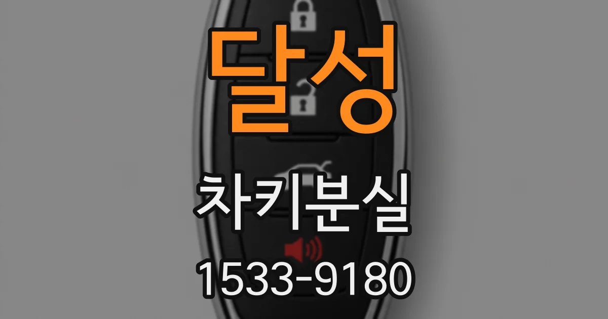 달성 차키분실
