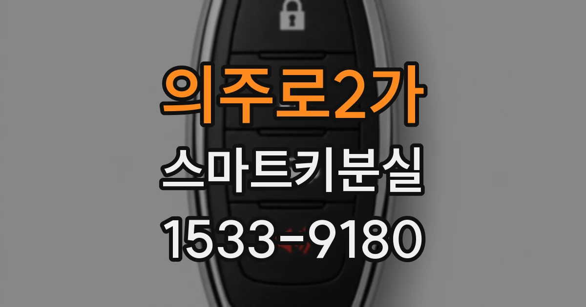 의주로2가 스마트키분실