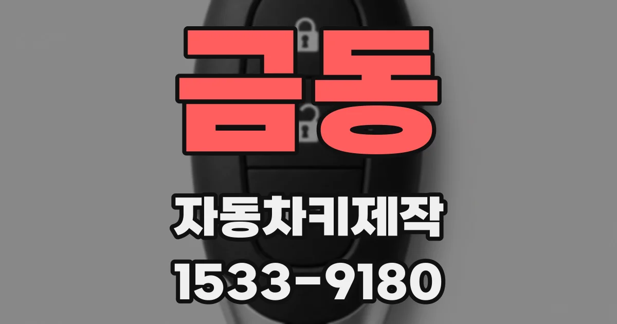 금동 자동차키제작