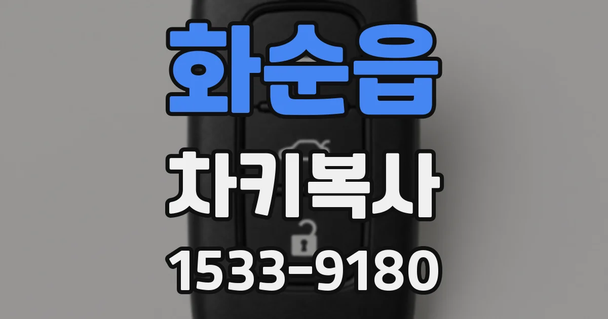 화순읍 차키복사