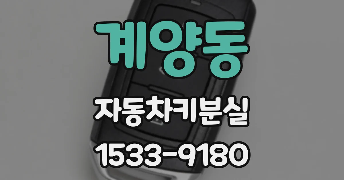 계양동 자동차키분실