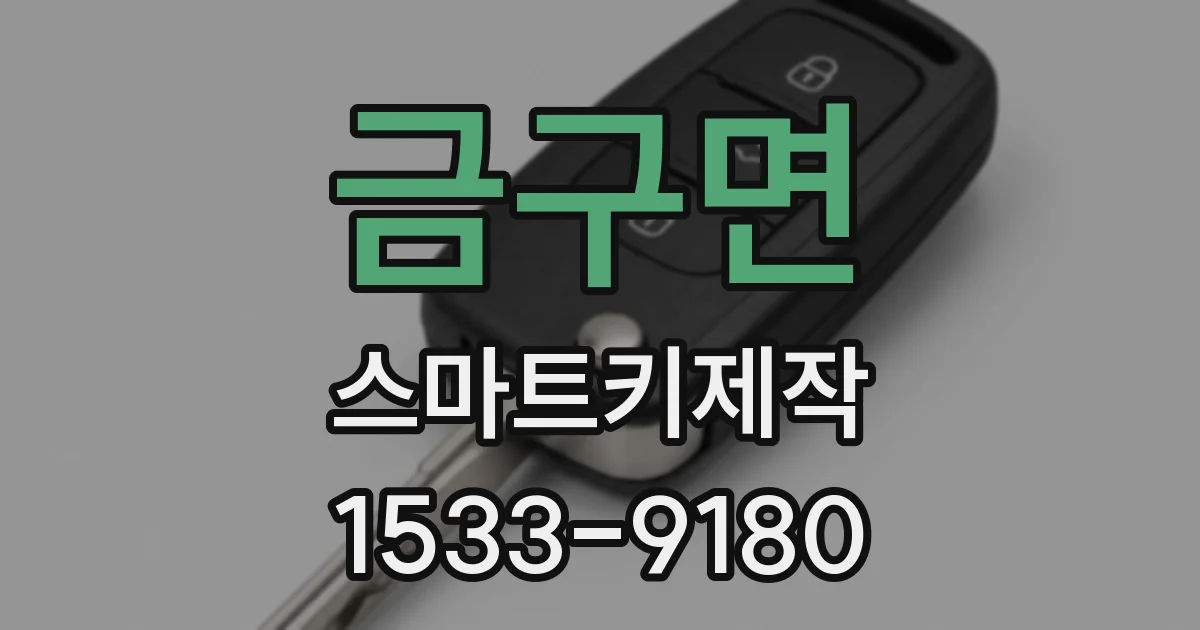 금구면 스마트키제작