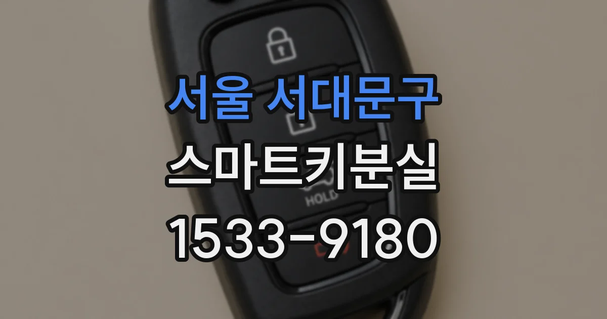 서울 서대문구 스마트키분실