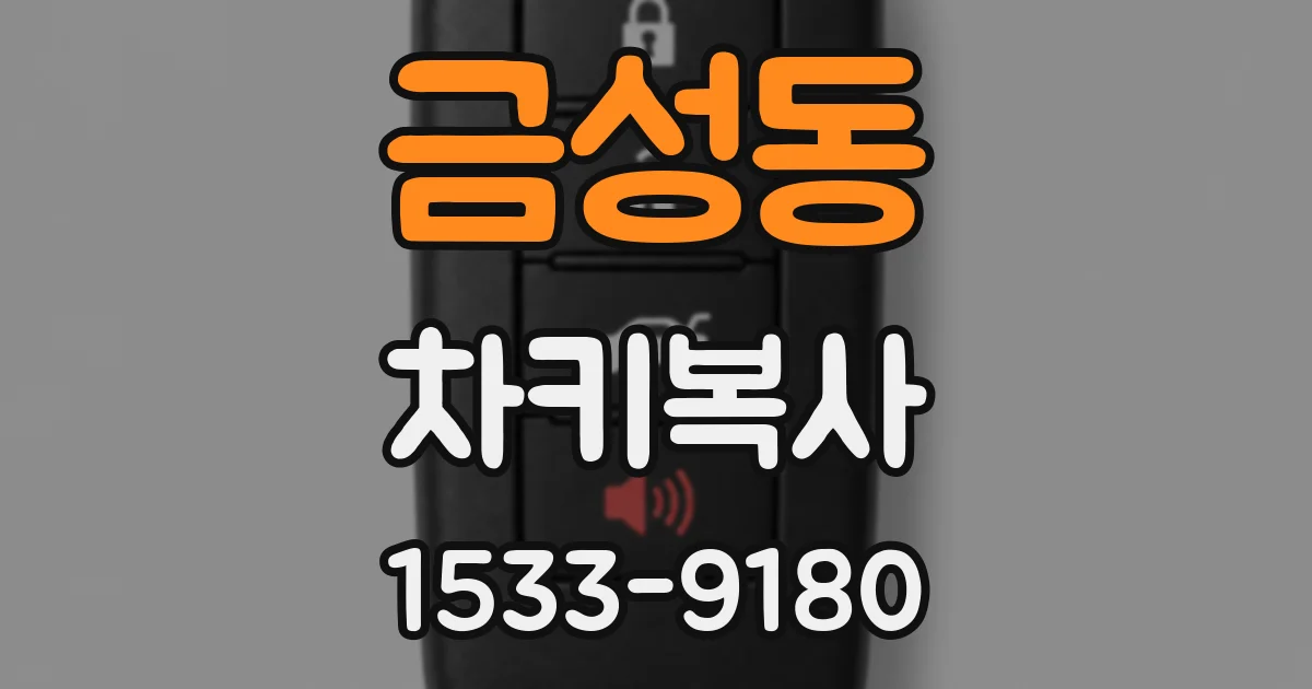 금성동 차키복사