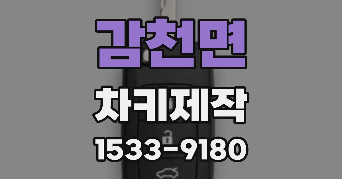 감천면 차키제작