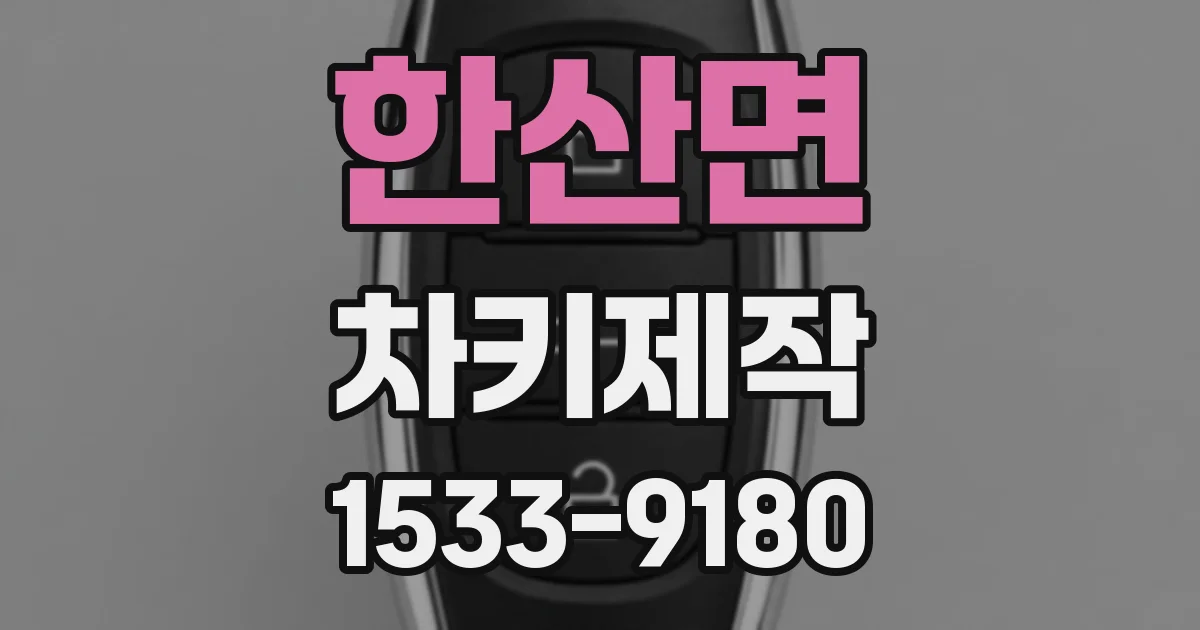 한산면 차키제작