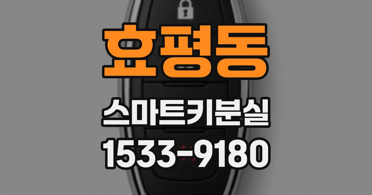 효평동 스마트키분실