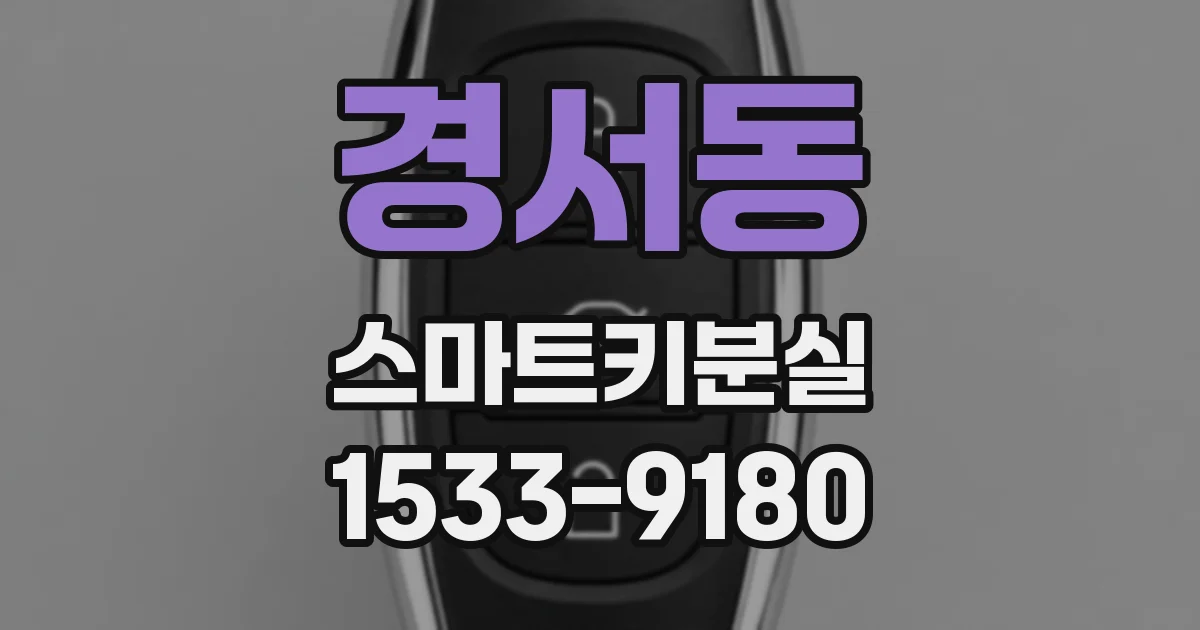 경서동 스마트키분실