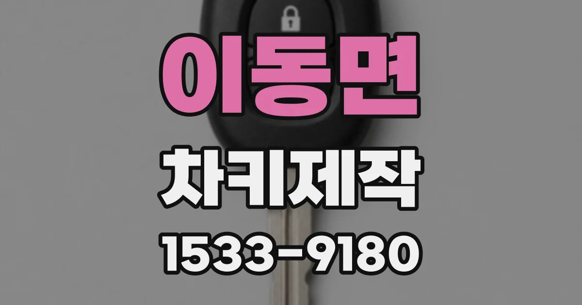 이동면 차키제작