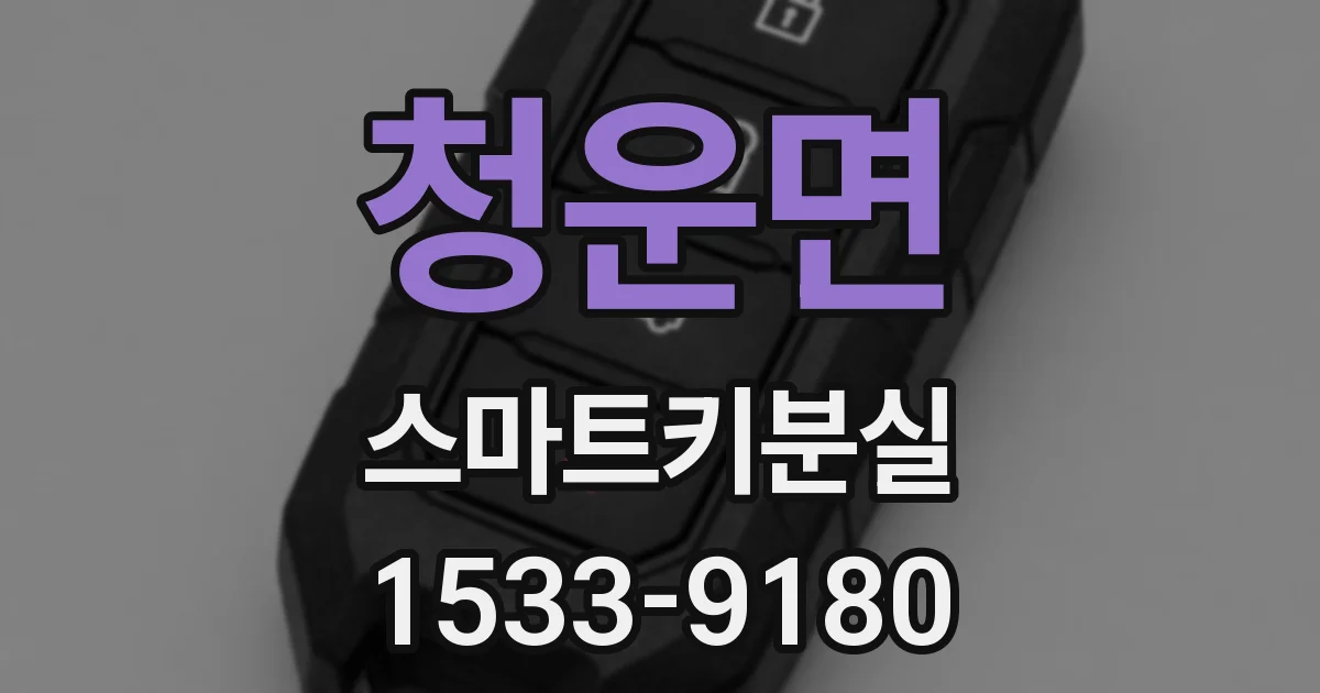 청운면 스마트키분실