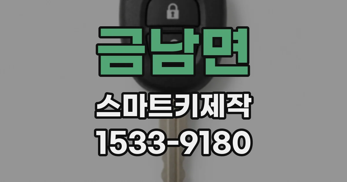 금남면 스마트키제작
