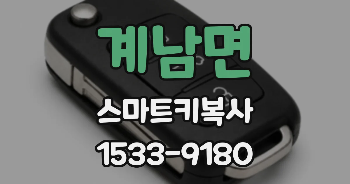 계남면 스마트키복사