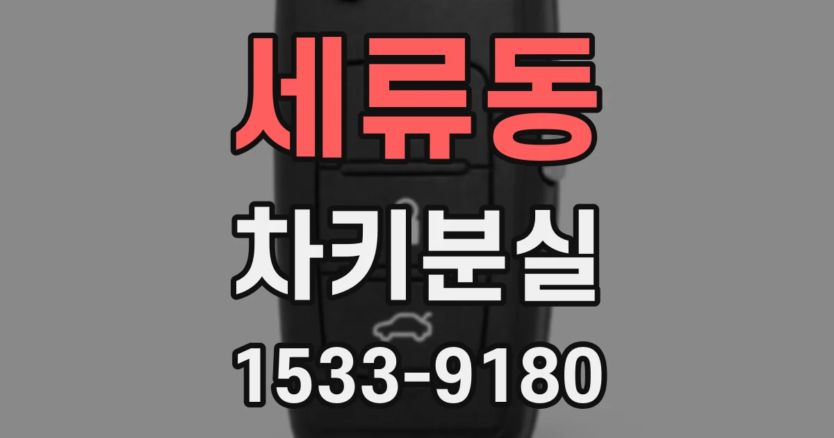 세류동 차키분실