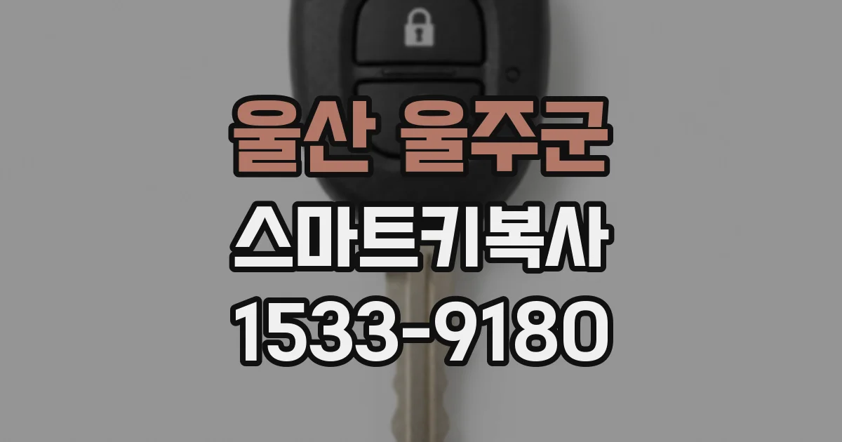 울산 울주군 스마트키복사
