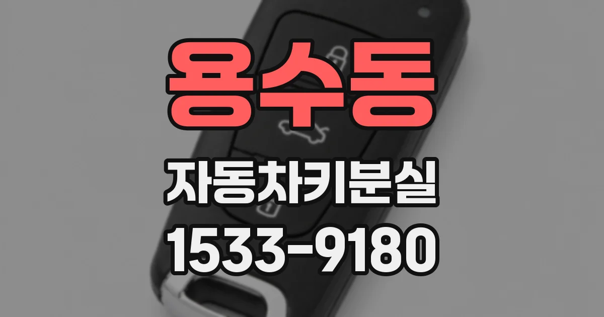 용수동 자동차키분실