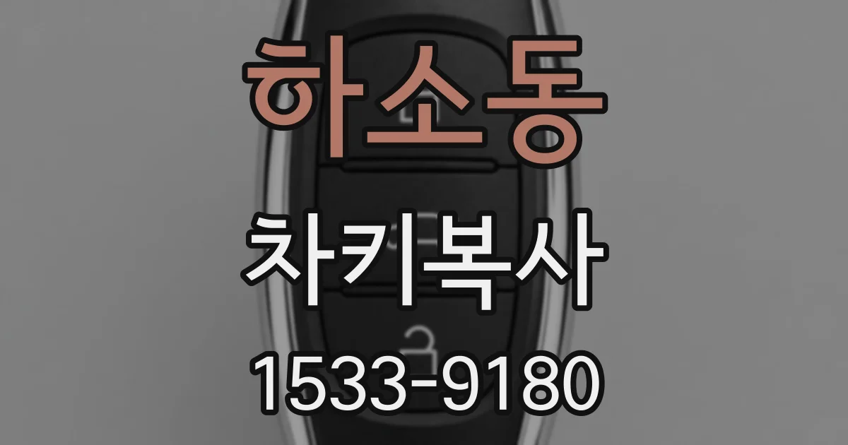 하소동 차키복사