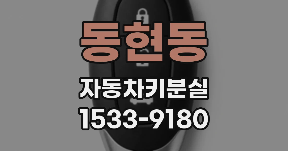 동현동 자동차키분실