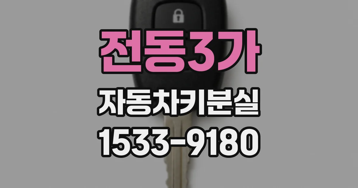전동3가 자동차키분실