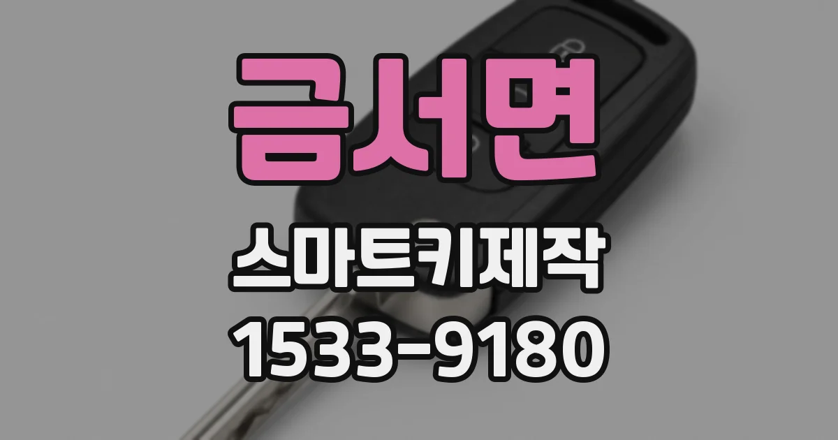 금서면 스마트키제작