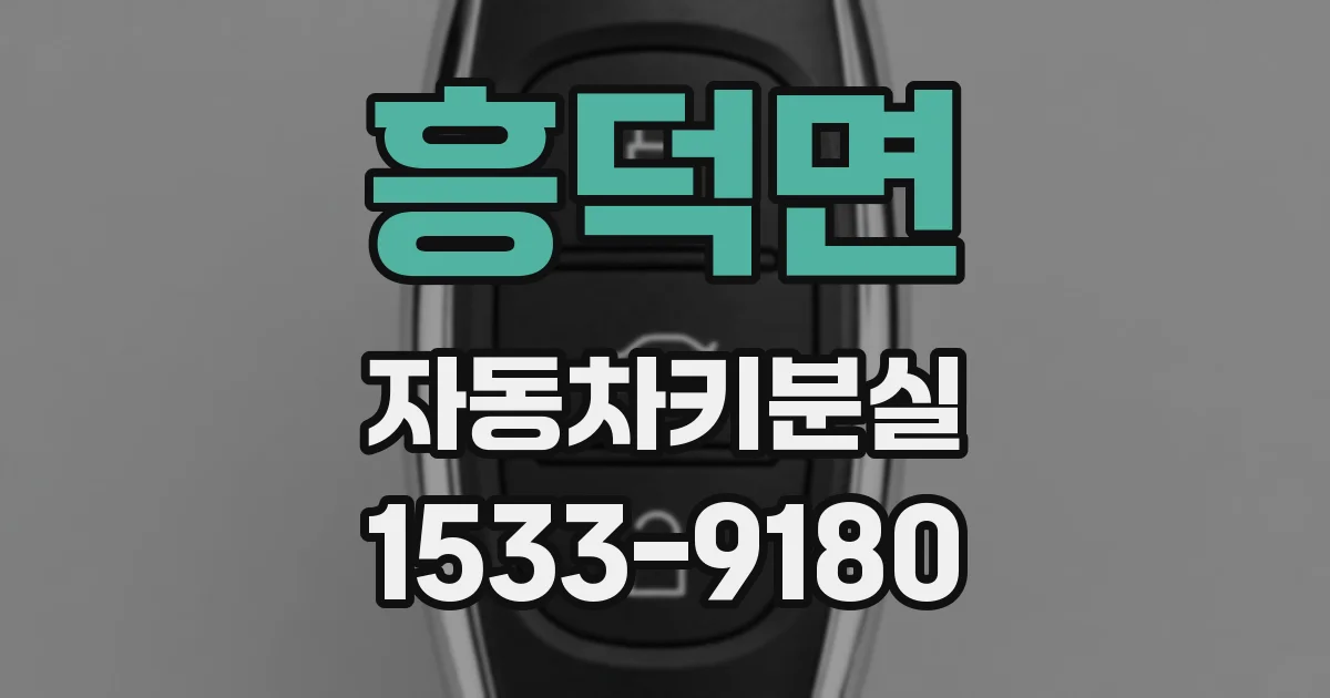 흥덕면 자동차키분실
