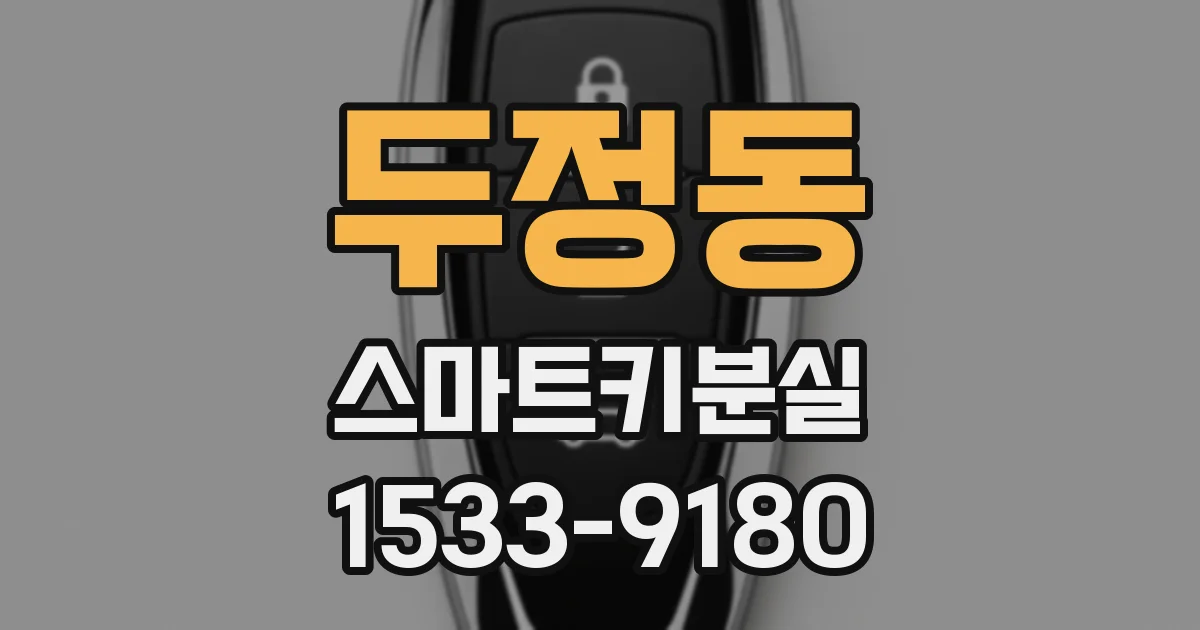 두정동 스마트키분실