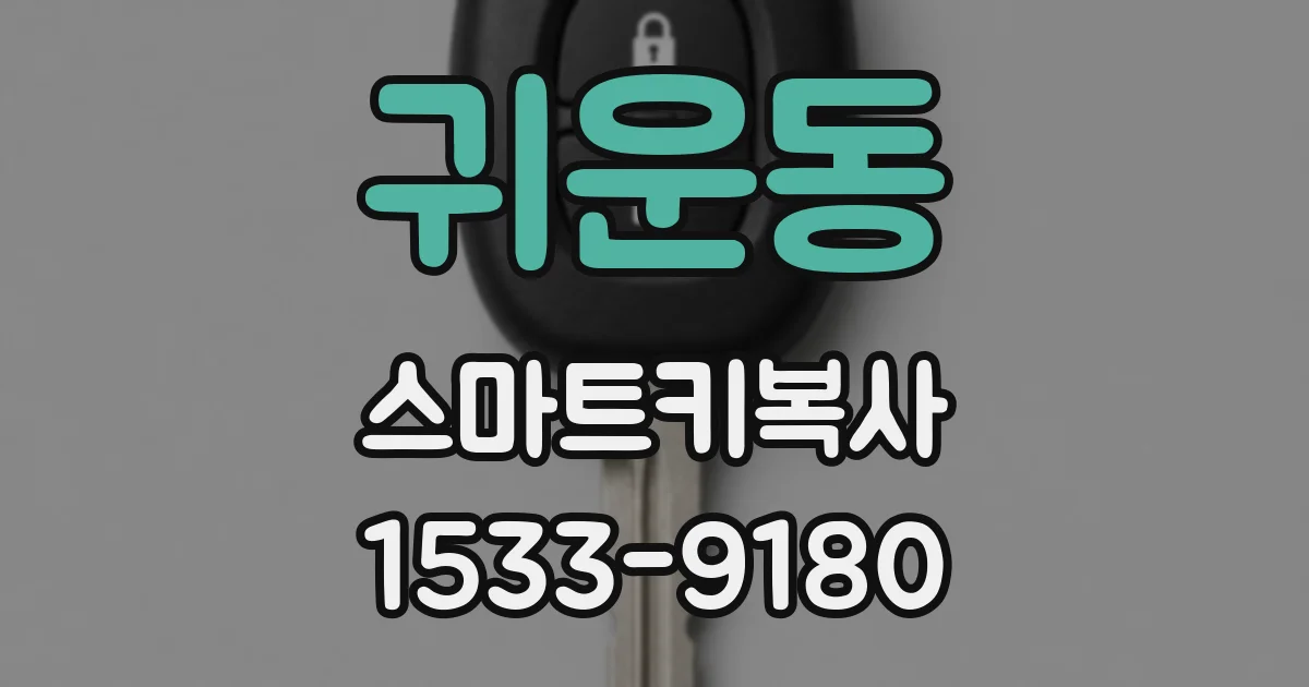 귀운동 스마트키복사