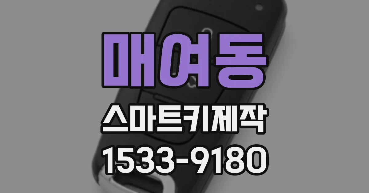 매여동 스마트키제작