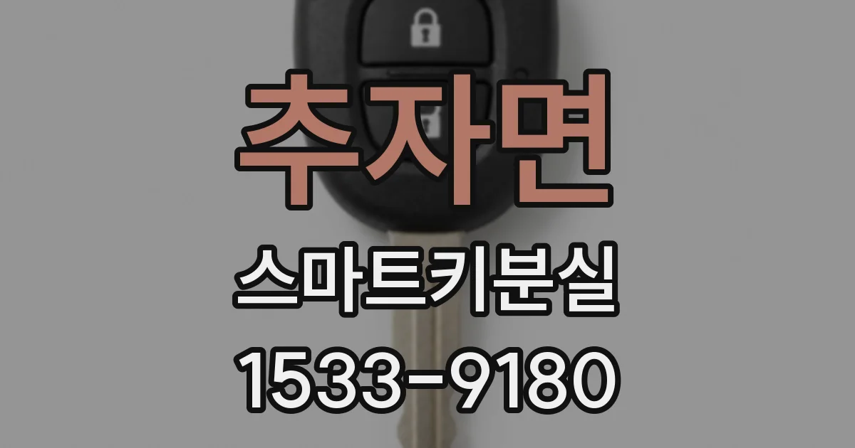 추자면 스마트키분실
