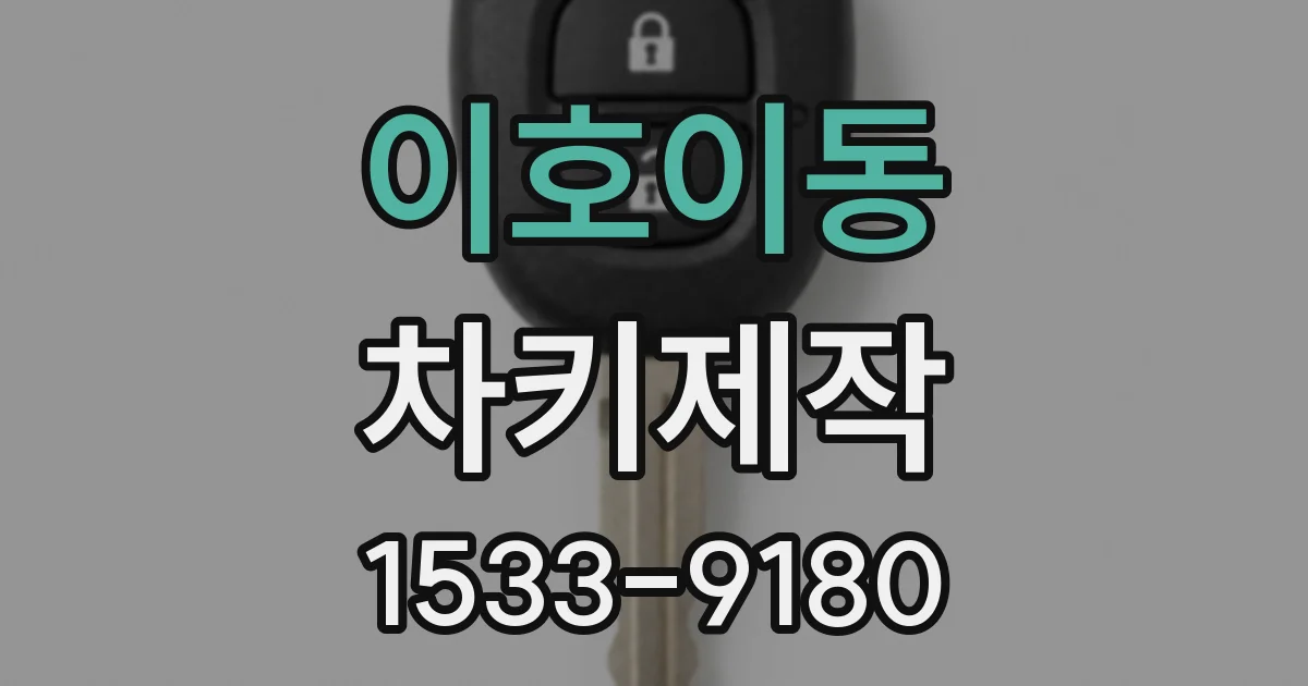 이호이동 차키제작